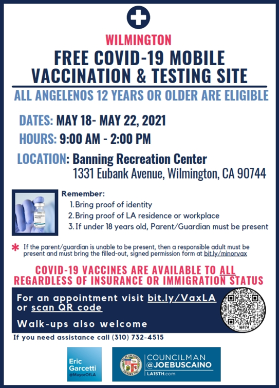 Vaccination Testing Site 5 18-22 21