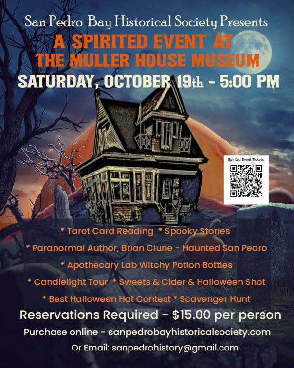 Flyer for Halloween event at the Muller House Museum