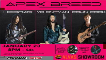 Apex Breed Band to perform at Alvas Showroom